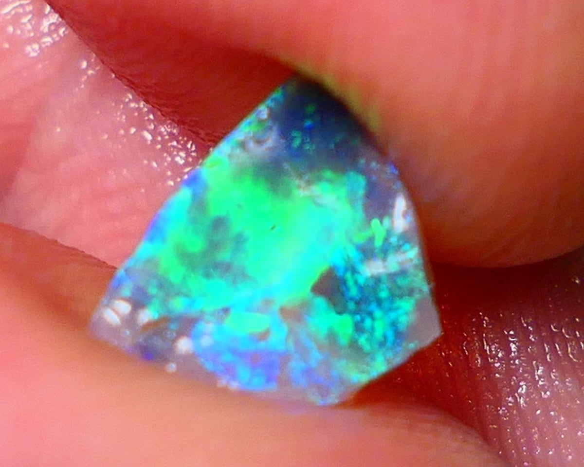 Mulga® Rough Rub Opal 0.50cts Dark Crystal Base Seam Totally Amazing Bling Brightness electric Multifires Suits Inlay 9x6x1mm NSW023