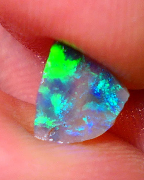 Mulga® Rough Rub Opal 0.50cts Dark Crystal Base Seam Totally Amazing Bling Brightness electric Multifires Suits Inlay 9x6x1mm NSW023