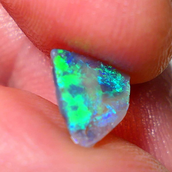 Mulga® Rough Rub Opal 0.50cts Dark Crystal Base Seam Totally Amazing Bling Brightness electric Multifires Suits Inlay 9x6x1mm NSW023