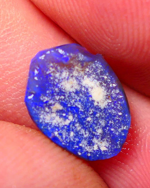 "Moody Blues" Black Crystal Opal Miners Bench® Knobby Rough Rub 2.30cts Amazing Bright Vibrant Blues 13x10x2.5mm NSW028