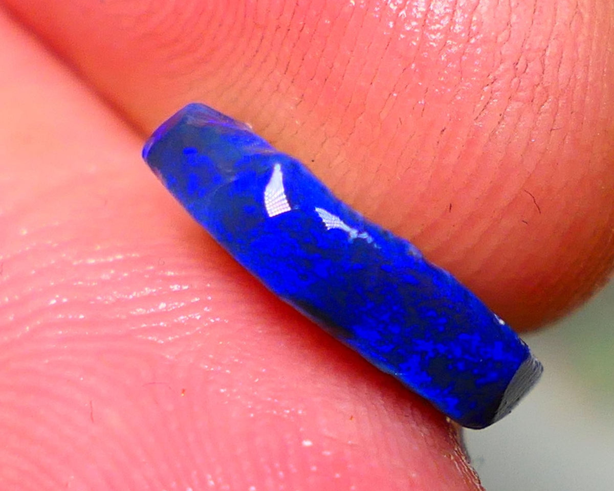 "Moody Blues" Black Crystal Opal Miners Bench® Knobby Rough Rub 2.30cts Amazing Bright Vibrant Blues 13x10x2.5mm NSW028