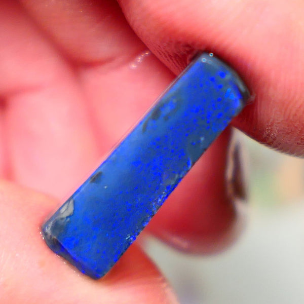 Ideal Pedant stone Dark Opal Miners Bench® Seam Rough Rub 8.40cts Nice Blue fires 23x6x6mm NS158