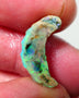 Lightning Ridge Rough Opal 6.50cts Dark Crystal Base Opalised Fossil Slice Gorgeous Exotic Multifires 18x9x8mm NS304