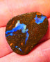 Queensland Boulder / Matrix opal 25cts rough/rub Winton Bright Blue fires showing in a vein 29x23x4mm ALP010