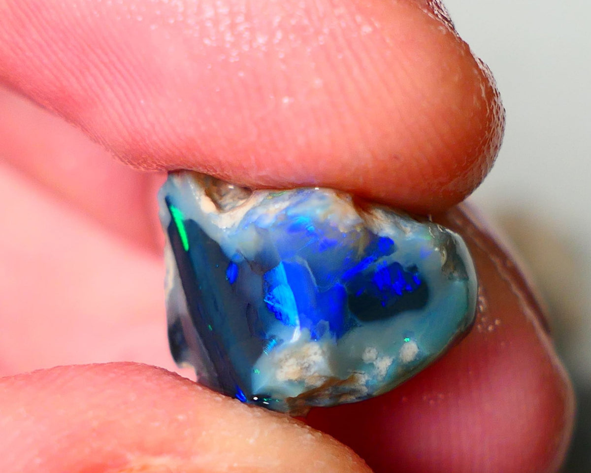 Lightning Ridge Knobby opal rough showing nice bright colours 7.75cts 15x11x10mm ALP108