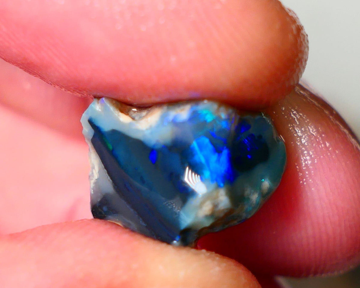 Lightning Ridge Knobby opal rough showing nice bright colours 7.75cts 15x11x10mm ALP108