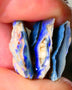 Lightning Ridge Black Seam opal Stack rough showing nice bright blue colours 20.00cts  23x17x5mm to 19x15x6mm ALP126