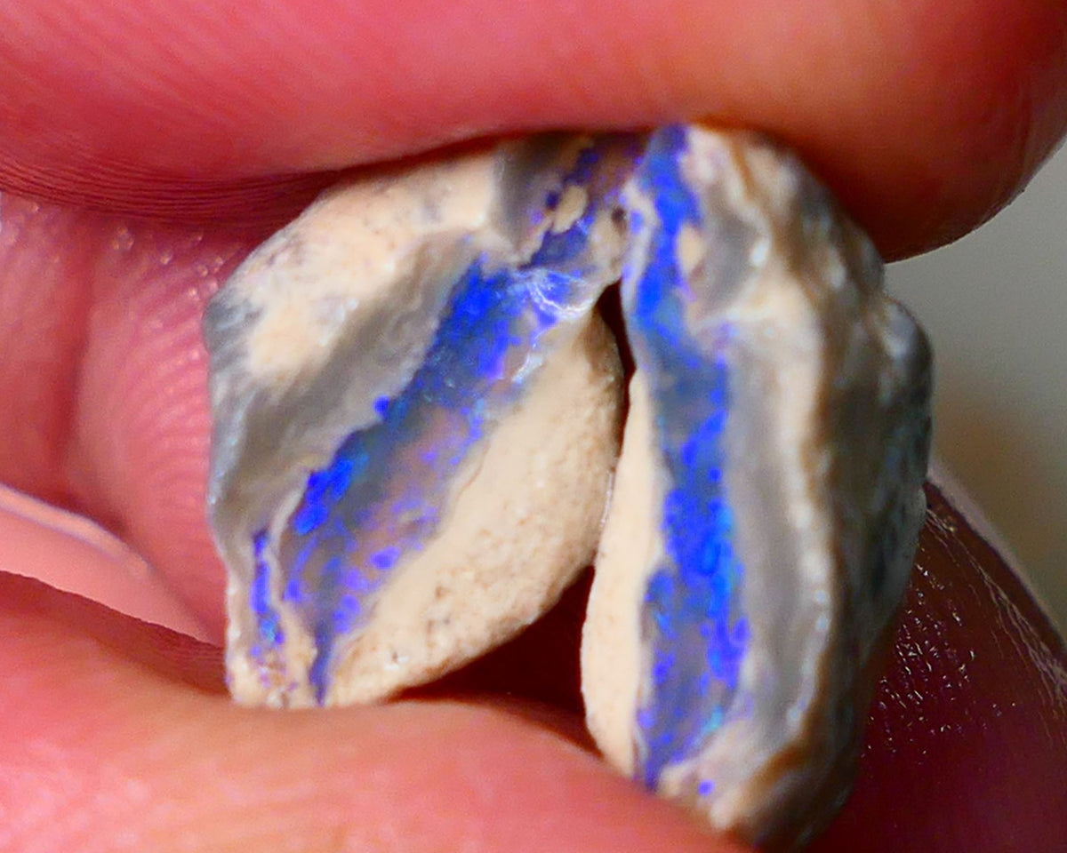 Lightning Ridge Gamble Knobby opal rough showing nice bright colours 8.50cts 15x10x9mm to 15x105mm ALP113