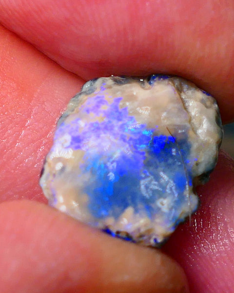 Lightning Ridge Gamble knobby opal rough 5.15cts showing nice bright colours 16x13x5mm ALP141