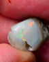 Lightning Ridge Gamble opal rough rub 7.50cts showing nice bright Multi colours 15x12x7mm ALP143