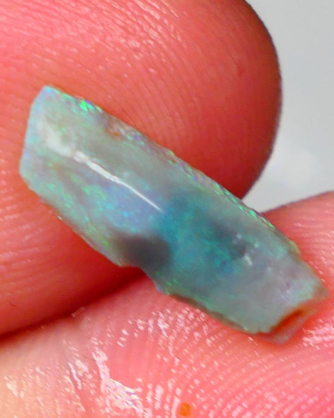 Gorgeous L/Ridge Dark Crystal opal rub/rough 1.40cts Suitable for inlay or backing Stunning Greens & blues 17x6x2mm Auction44