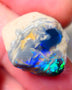 Lightning Ridge Black knobby opal formation Rub Rough 11.25cts Wow Very exotic with some Broad zones of colour Blue/Green/Teal/Yellow 18x16x8mm Auction156