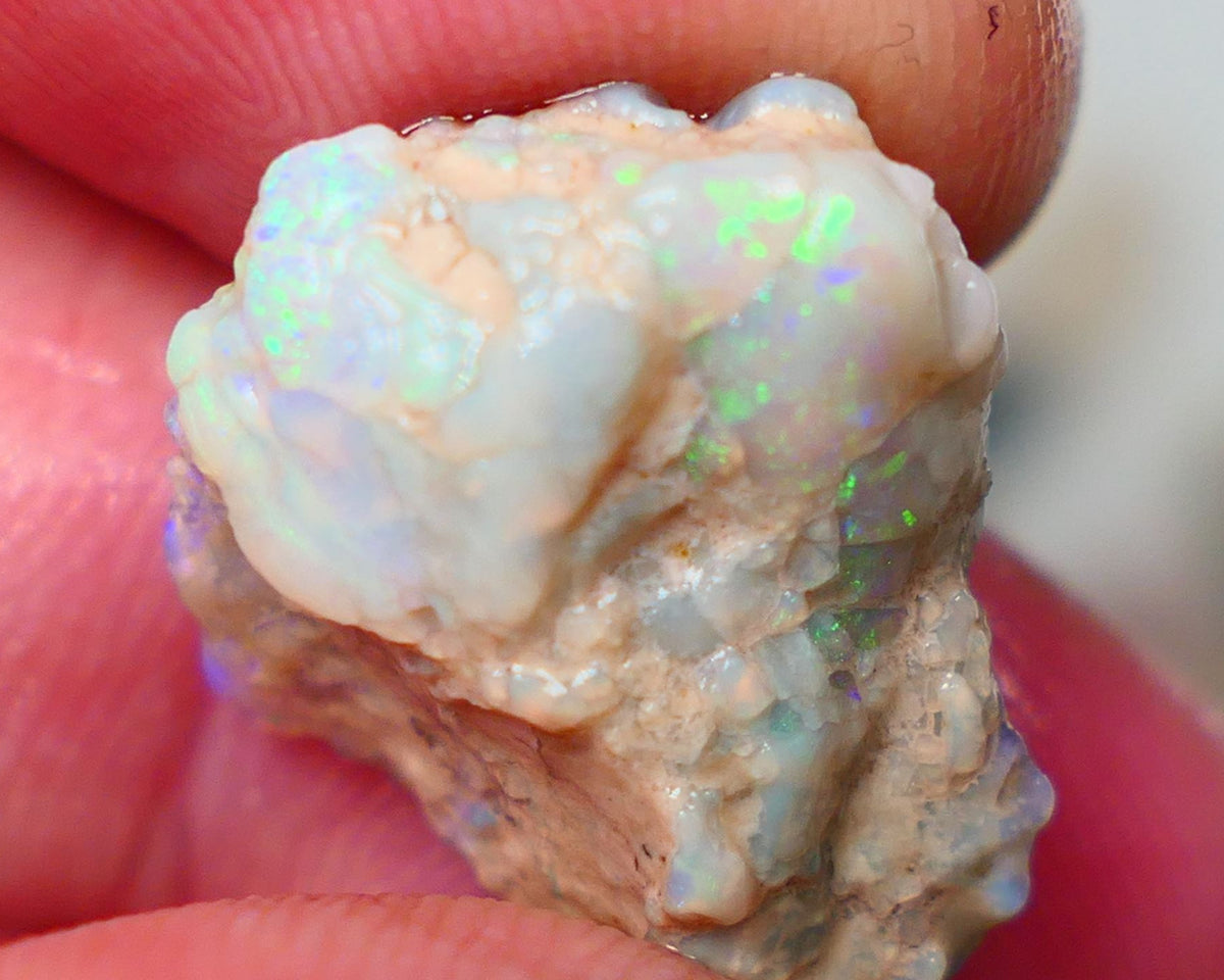 Lightning Ridge Rough opal formation 13.80cts Untouched Displaying lovely Multi colours See video  20x16x8mm Auction146