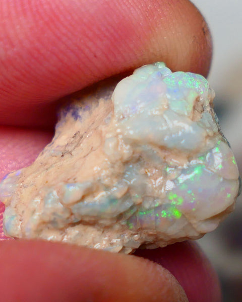 Lightning Ridge Rough opal formation 13.80cts Untouched Displaying lovely Multi colours See video  20x16x8mm Auction146