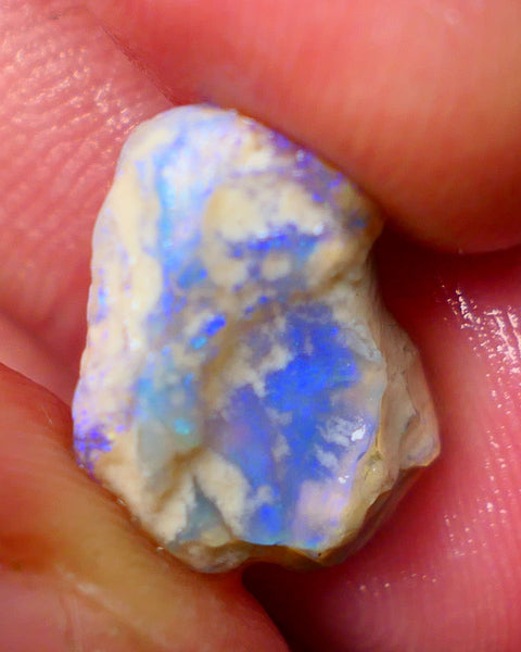 Lightning Ridge Dark Crystal knobby opal formation 7.25cts Gorgeous Green & Blue tones sold as gamble 16x13x7mm GMB-005