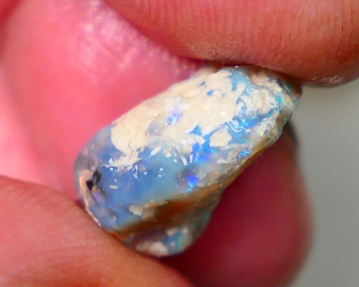 Lightning Ridge Untouched knobby opal rough 7.25cts Showing some flashes of Multicolours sold as gamble 15x11x7mm GMB-015