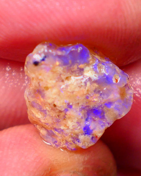 Lightning Ridge Untouched Crystal knobby opal rough 4.75cts Blues to explore sold as gamble 13x13x6mm GMB-049