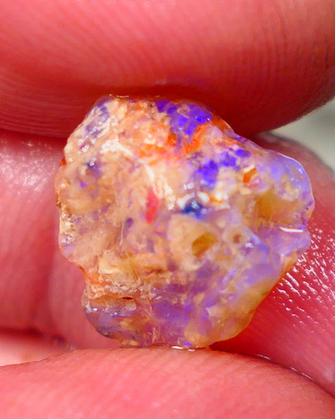 Lightning Ridge Untouched Crystal knobby opal rough 4.75cts Blues to explore sold as gamble 13x13x6mm GMB-049