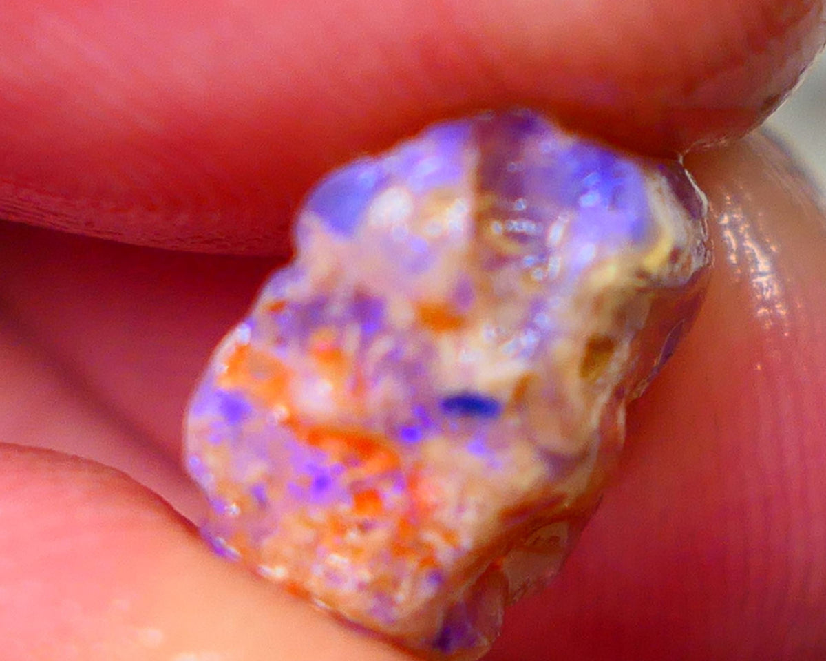 Lightning Ridge Untouched Crystal knobby opal rough 4.75cts Blues to explore sold as gamble 13x13x6mm GMB-049