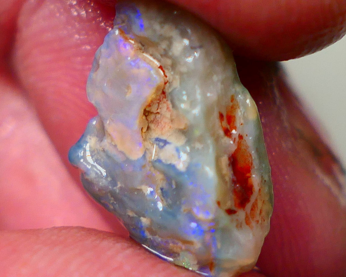 Lightning Ridge Seam opal formation 5.10cts Interesting specimen with colours sold as gamble 17x9x6mm  GMB-040