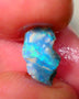 Lightning Ridge Black Seam opal rough 0.95cts Small for a pointer Greens & Blues 11x6x3mm GMB-029