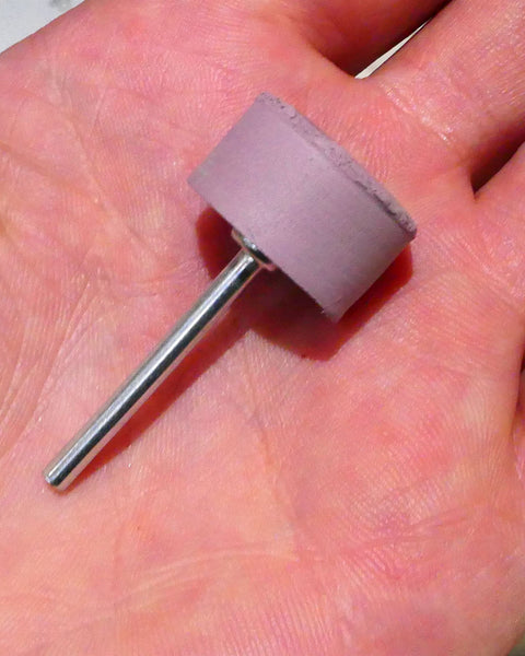PULSAR DIAMOND® Mk2 Little Ripper™ Hub Drive Diamond Resin Wheels SINGLE 15,000Grit LILAC / LIGHT PURPLE IN STOCK READY TO SHIP 2.35mm or 3mm mandrels 20x10mm Soft-Touch Resin Lapidary Burr For Rotary Tools carving Polishing Grinding