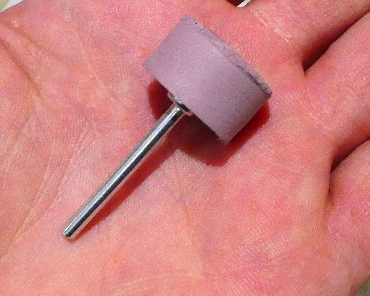 PULSAR DIAMOND® Mk2 Little Ripper™ Hub Drive Diamond Resin Wheels SINGLE 15,000Grit LILAC / LIGHT PURPLE IN STOCK READY TO SHIP 2.35mm or 3mm mandrels 20x10mm Soft-Touch Resin Lapidary Burr For Rotary Tools carving Polishing Grinding