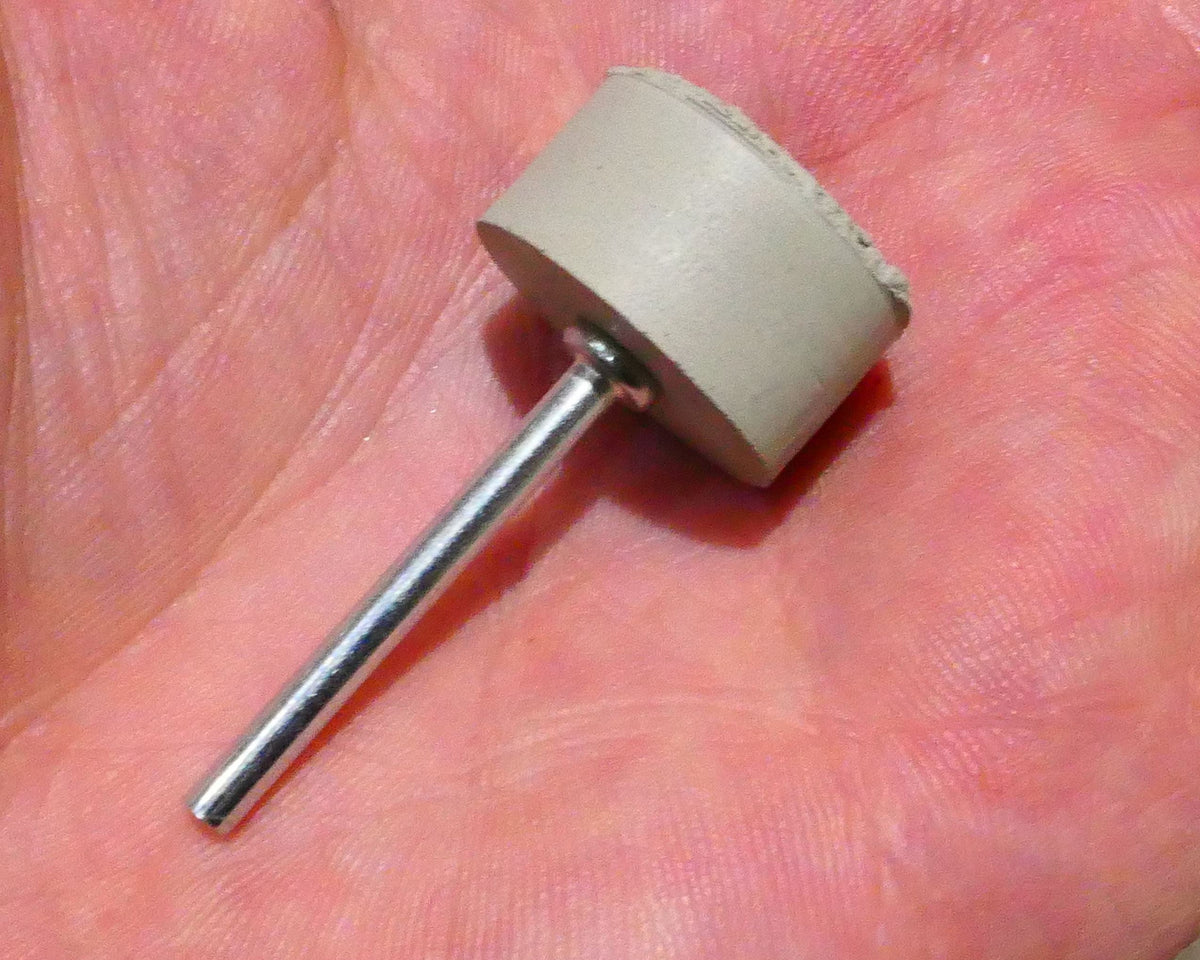 PULSAR DIAMOND® Mk2 Little Ripper™ Hub Drive Diamond Resin Wheels SINGLE 30,000Grit LIGHT GREY IN STOCK READY TO SHIP 2.35mm or 3mm mandrels 20x10mm Soft-Touch Resin Lapidary Burr For Rotary Tools carving Polishing Grinding