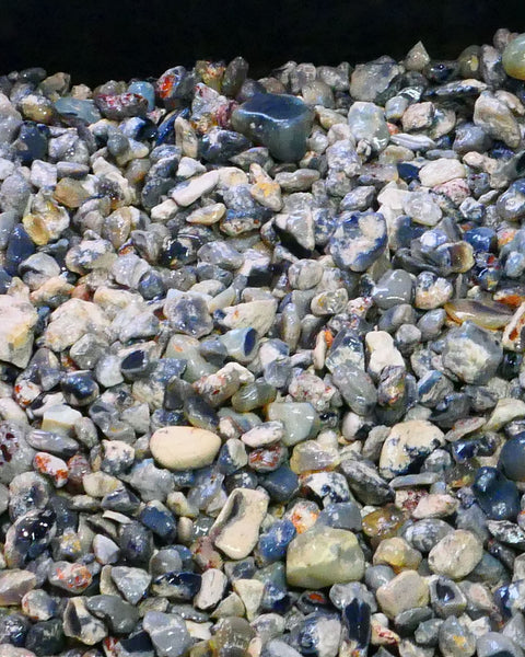 Lightning Ridge Knobby Fossil & Seam Potch Left over from Weeks Wash there is over 10kgs here or 50,000cts Selling in 1000cts Random Scoops  30mm to chip size