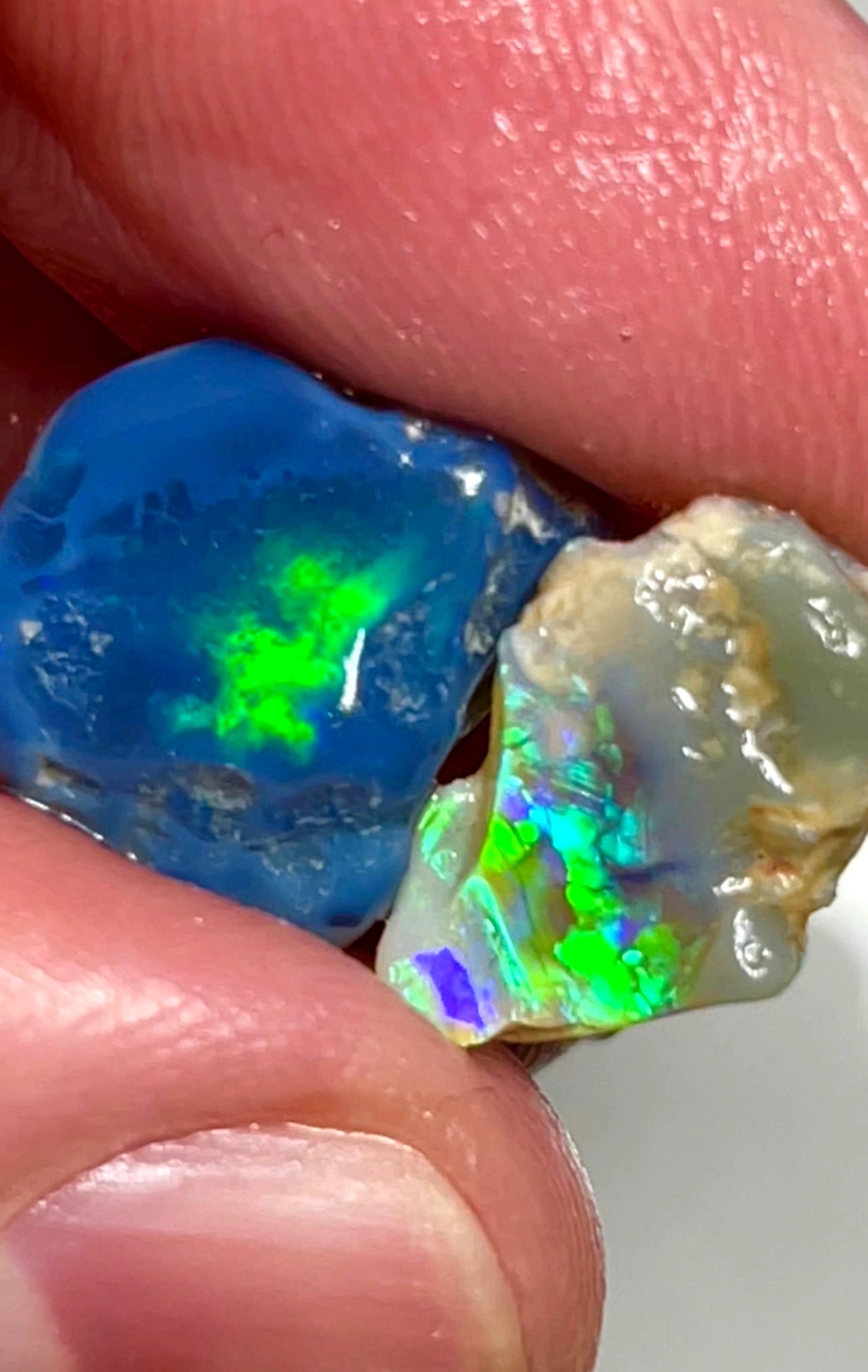 Raw blue fire opal discount