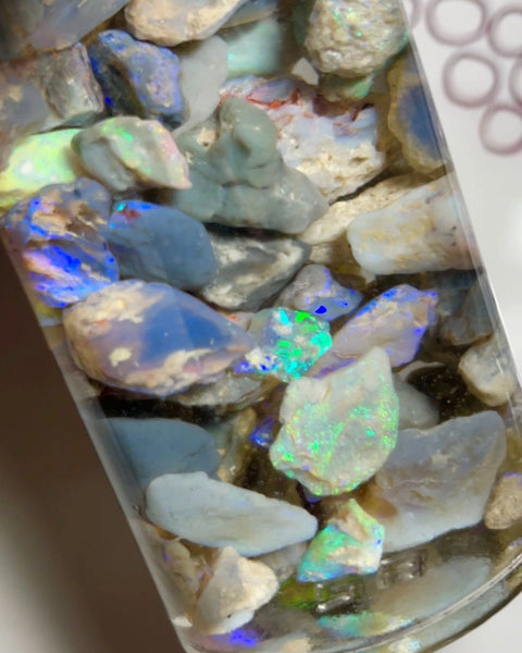 Lightning Ridge knobby opal rough 275cts Lots Multicolours to gamble 20x12x7 to 8x6x4 mm NSW084 (jar not included)