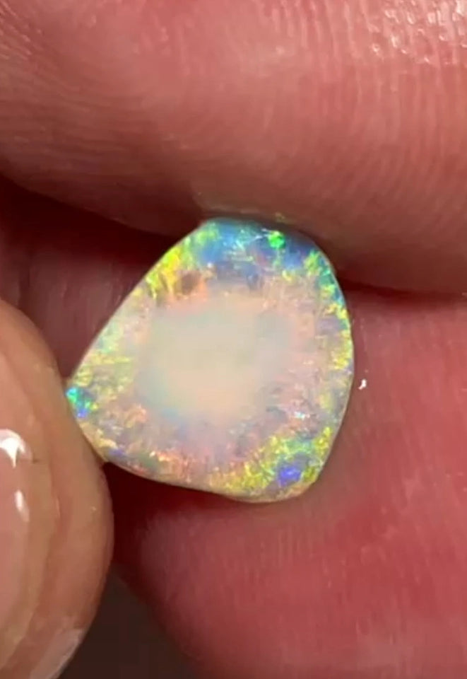 Pinks Lady's ? Lightning Ridge knobby opal rub/preform 1.75cts Gorgeous Pink dominant Multifires to polish & set 11.00x 10.00x 2.00mm NEW956