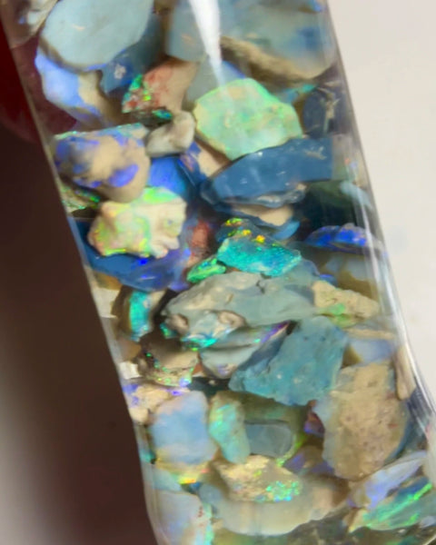 Lightning Ridge Opal rough Chips  195.00cts Lots of Colours to go at :) 11x9x3 to 3x2x1mm Sold as Gamble NSW200