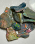 May MEGA DEAL RED ALERT Black & Dark opal rough parcel 49.95cts Bright gorgeous Multicolours to cut & polish ! 18x14x5 to 12x10x2 mm NEW972