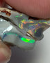 Australian Rough Opal 17cts Exquisite Pair Handpicked Select Semi Black Seams lots of Super Bright Multi colour fires to Cut 22x19x4mm & 20x9x8mm WSE678