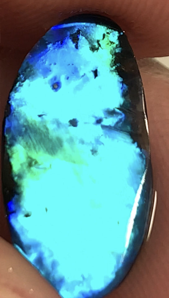 Australian N1 Black Opal Rub GEM Grade 2.15cts MULGA® FIELD Brightness 10/5 Extremely Vibrant & Rich fires & gorgeous broad pattern WSB166