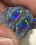 Australian Rough Opal Top Notch Gem Grade semi Black Crystal knobby split pair 13cts Professional Cutters only! Stunning Bright exposed Reds & Multifires 15x10x10mm & 17x6x5mm WSN31