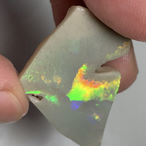 Australian Opal Rough / Rub / Potential Grade Huge 27cts Amazing Multi  zones of Broadflash a rainbow of Multi fires 35x20x8mm WSN54