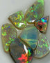 Australian Opal Rubs parcel  Gem Grade Dark  - Crystal Miners Bench® Rubs / Preforms 14cts Lots of Lovely bright FIRES / MULTIFIRES 13x10x2mm to 9x7x3mm GEM1443