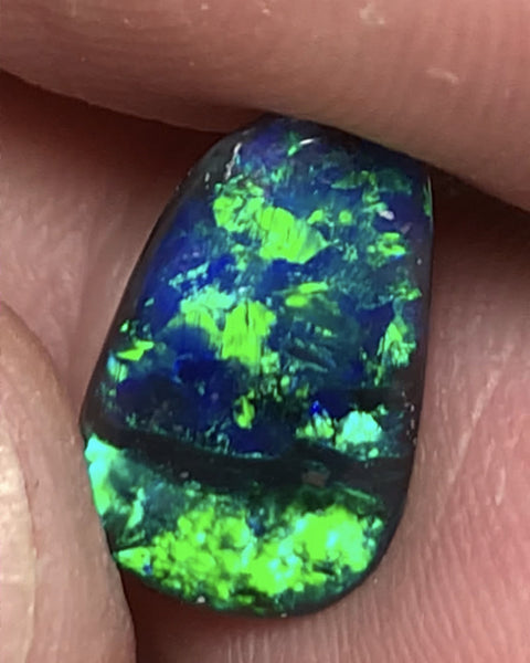 Australian Black Opal Gemstone 2.2cts Gem Grade Mulga® Field N1 Body Tone B2 Brightness Stunning Multifires 14x8x2mm WSM106