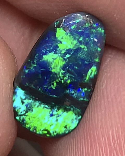 Australian Black Opal Gemstone 2.2cts Gem Grade Mulga® Field N1 Body Tone B2 Brightness Stunning Multifires 14x8x2mm WSM106
