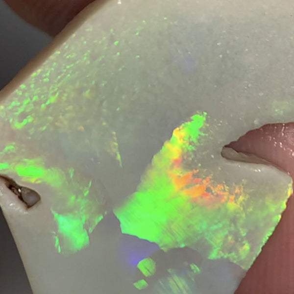Australian Opal Rough / Rub / Potential Grade Huge 27cts Amazing Multi  zones of Broadflash a rainbow of Multi fires 35x20x8mm WSN54